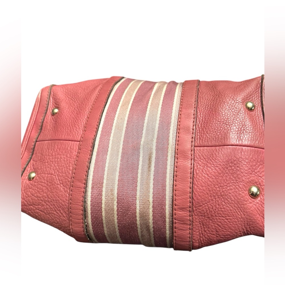 Gucci Rose Leather Medium Web Boston Bag - Picture 11 of 14